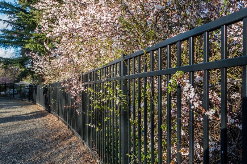 Black Metal Fence Installation in Kansas City, MO