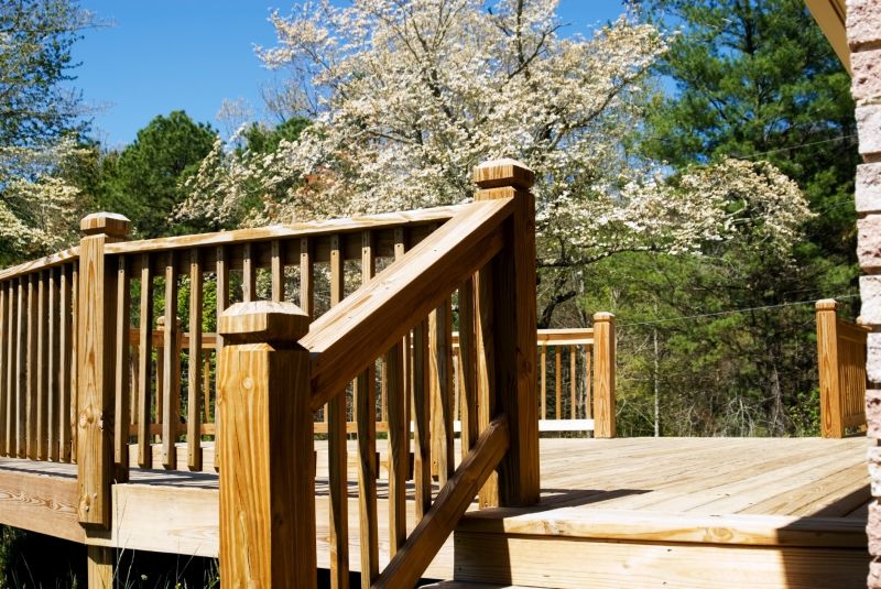 Wood Deck Construction detail
