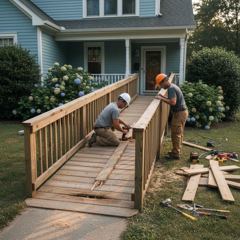 Handicap Ramp Replacement in Conroe, TX